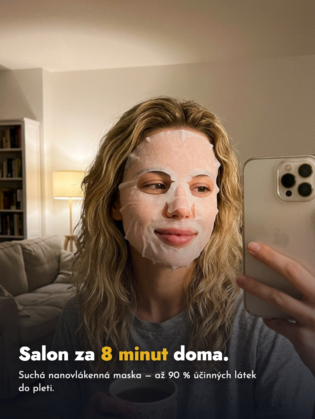 Anti-aging sada 10 nanovlákenných masek nanoBeauty pro 40+